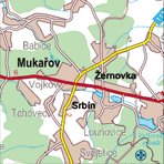 Mapa Mukařov-ska